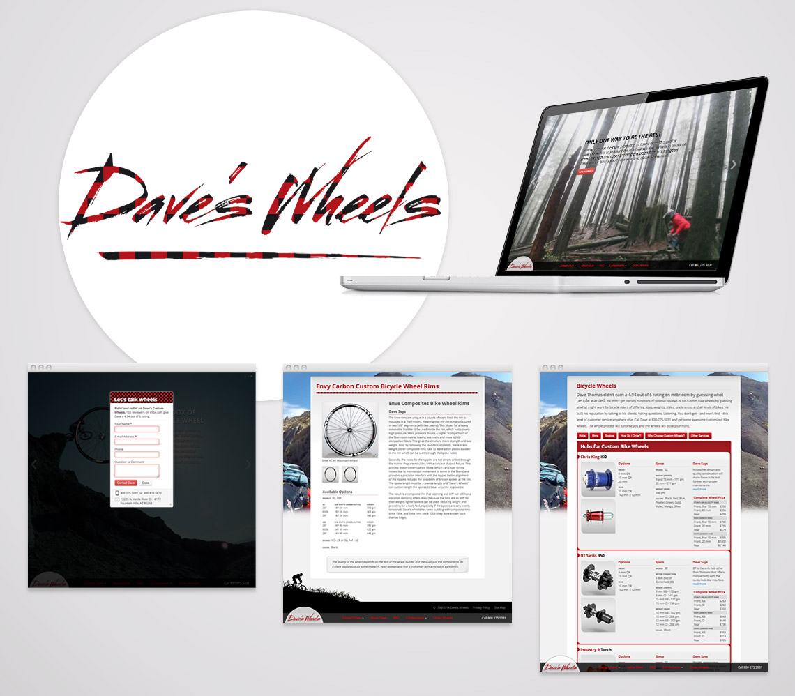 Logo and Responsive Web Site for Dave's Wheels