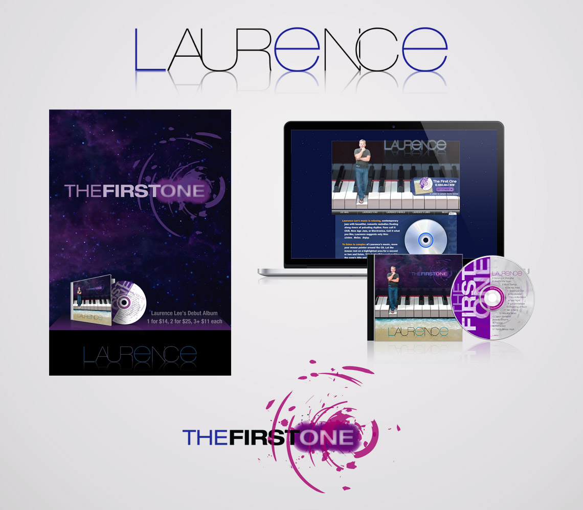 Logo and Responsive Web Site for Musician Laurence Lee