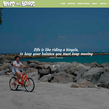 Web site Design for Bikes and Boards in Englewood, Florida