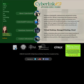 Website Design for CyberlinkASP
