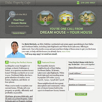 Website Design for Dallas Property Cafe