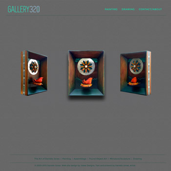Website Design for Gallery320 - Artist Daniele Jones