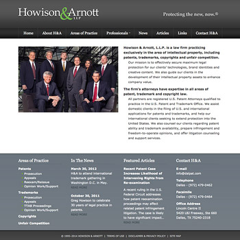 Website Design for Howison & Arnott